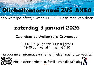 20e Editie Oliebollentoernooi ZVS 3 januari 2026 (open waterpolo-evenement)